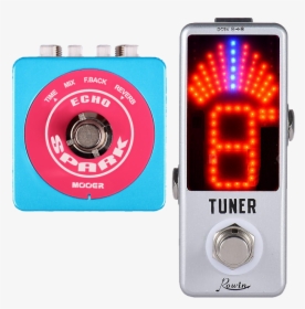 Mooer Spark Echo Micro Effect Pedal & Rowin Tuner Make - Rowin Tuner Pedal, HD Png Download, Transparent PNG
