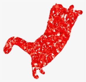 Heart,red,persian Cat - Clip Art, HD Png Download, Transparent PNG