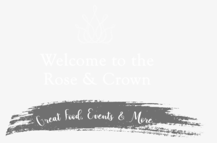 Rose And Crown Front Text - Brush Stroke Vector Png, Transparent Png, Transparent PNG