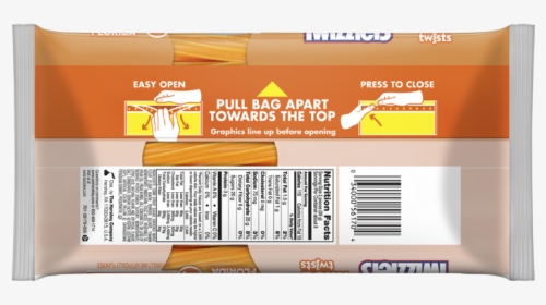Orange Cream Pop Filled Twizzlers Hersheys Back - Orange Cream Twizzlers Ingredients, HD Png Download, Transparent PNG