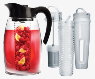 Black Flavor It With Tea And Fruit Infuser With Chill - Tea Infuser Pitcher, HD Png Download, Transparent PNG