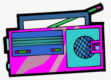 Clip Art Cartoon Radio - Radios Png Animado, Transparent Png, Transparent PNG