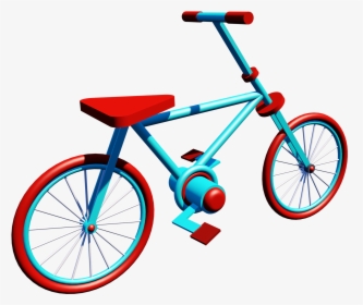 C4d Cartoon Bicycle Poster Advertising Element, HD Png Download, Transparent PNG