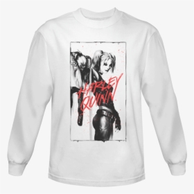 Harley Quinn Inked Long Sleeved T-shirt - Printed Kenyan T Shirts, HD Png Download, Transparent PNG