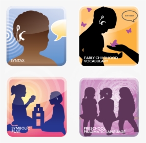 Deaf Children Silhouette Png, Transparent Png, Transparent PNG