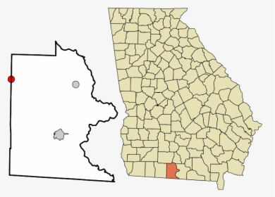 Brooks County Georgia Incorporated And Unincorporated - Blue Ridge Ga Map, HD Png Download, Transparent PNG