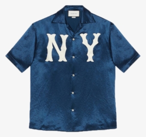 Gucci Bowling Shirt With Ny Yankees™ Patch - Polo Shirt, HD Png Download, Transparent PNG