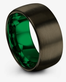 Moonlit Graphite Emerald Zing 10mm Latest Wedding Ring - Wedding Ring, HD Png Download, Transparent PNG