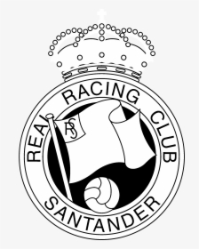 Santander Logo Black And White - Logo Racing Club Santander, HD Png Download, Transparent PNG