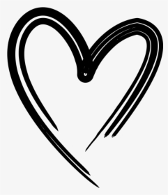 Hand Drawn Line Png -hand Drawn Heart, Transparent Png, Transparent PNG