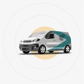 Car Wrap Vancouver - Van On A White Background, HD Png Download, Transparent PNG