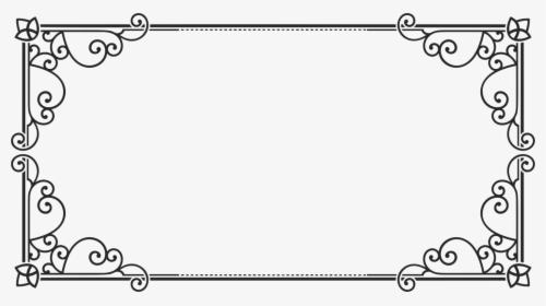 Picture Frame,line Art,angle - Rectangle Shape Clipart Black And White, HD Png Download, Transparent PNG