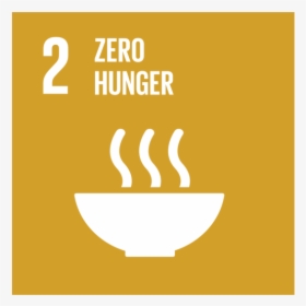 A Yellow Icon With An Image Of A Bowl And The Text - Goal 2 Zero Hunger, HD Png Download, Transparent PNG