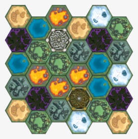 Here S A Look At One Of The Hex Tiles In Empyreal - Circle, HD Png Download, Transparent PNG