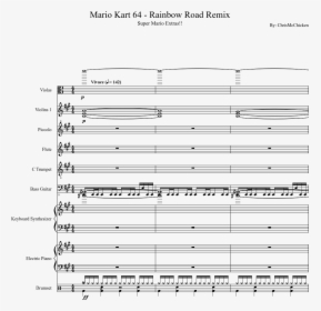 Mario Kart 64 Rainbow Road Sheet Music, HD Png Download, Transparent PNG