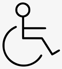 Disabled Disable Wheelchair - Icon, HD Png Download, Transparent PNG