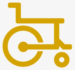 Wheelchair Icon Gold - Circle, HD Png Download, Transparent PNG