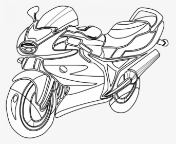 Motorcycle Coloring Pages, HD Png Download, Transparent PNG
