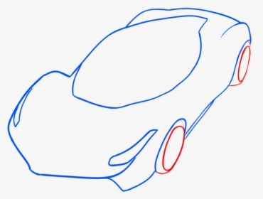 Draw A Laferrari Step By Step, HD Png Download, Transparent PNG