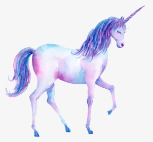 Transparent Unicorn - Pink And Purple Unicorn, HD Png Download, Transparent PNG