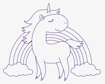 Free Library How To Create A Unicorn Illustration In - Cầu Vồng Tô Màu, HD Png Download, Transparent PNG