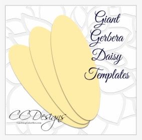 Gerbera Daisy Paper Flower Template, HD Png Download, Transparent PNG
