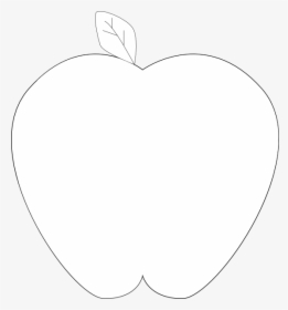 Black And White Apple Clipart - Strawberry Silhouette, HD Png Download, Transparent PNG