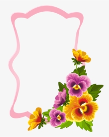 Flower Color Frame Clipart , Png Download - Flower, Transparent Png, Transparent PNG