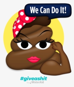 Poop Emoji Rosie Riveter, HD Png Download, Transparent PNG