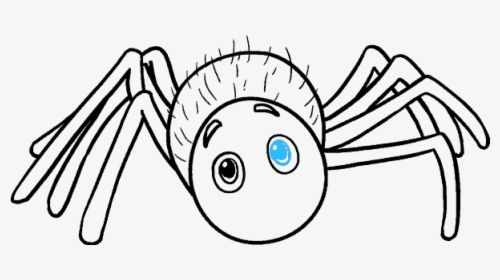 How To Draw Cartoon Spider - Cute Drawing Of Spiders, HD Png Download, Transparent PNG