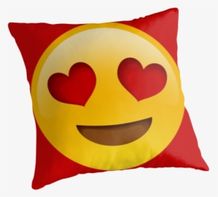 Heart Eyes Emoji Png -heart Eyes Emoji By Mikslayla - Cushion, Transparent Png, Transparent PNG