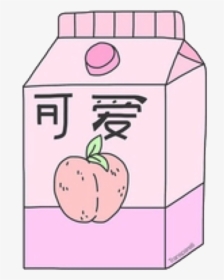 #milk #peach #pink #tumblr #juice #aesthetic #kpop - Korean Aesthetic Stickers Png, Transparent Png, Transparent PNG