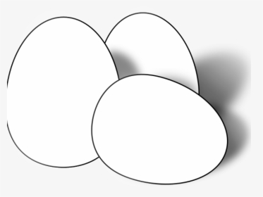 Egg Outline Png -egg Clipart Outline - Egg Black And White, Transparent Png, Transparent PNG