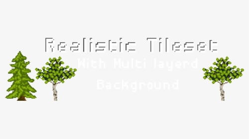 Multi Layered Pixel Tileset [free] - Tree, HD Png Download, Transparent PNG