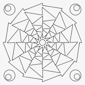 Mandala Arrow Drawing - Mandala Coloring Pages, HD Png Download, Transparent PNG