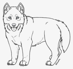 Easy Drawing At Getdrawings - Easy Husky Puppy Drawing, HD Png Download, Transparent PNG