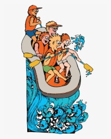 Clip Art Clipart River Rafting - Cartoon White Water Rafting, HD Png Download, Transparent PNG