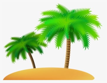Palms And Island Png Clip Art Image, Transparent Png, Transparent PNG