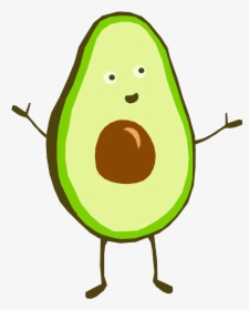 Drawing Of An Avocado Clipart , Png Download - Cute Avocado Transparent Background, Png Download, Transparent PNG