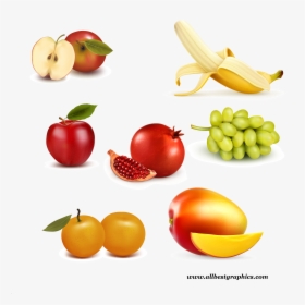 Red And Green Apple With Leaf, HD Png Download, Transparent PNG