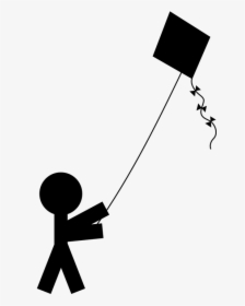 Kite Wind Autumn - Person Flying A Kite, HD Png Download, Transparent PNG