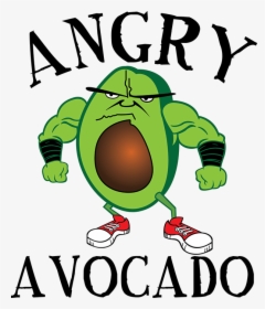 Transparent Avocado Clipart - Angry Avocado, HD Png Download, Transparent PNG