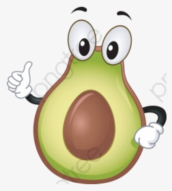 Transparent Avocado Clipart - Cartoon Avocado Clipart Png, Png Download, Transparent PNG
