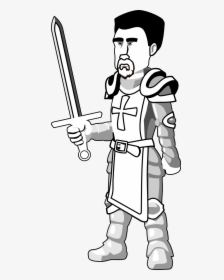 Knight Clipart Black And White, HD Png Download, Transparent PNG