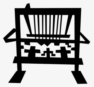 Vector Illustration Of Weaving Loom In Industrial Textile - Weaving Loom Clip Art, HD Png Download, Transparent PNG