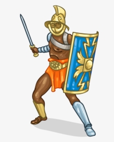 Collection Of Free Digladiation - Gladiator Cartoon, HD Png Download, Transparent PNG