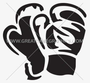 Graphic Black And White Download Boxing Gloves Clipart - Illustration, HD Png Download, Transparent PNG