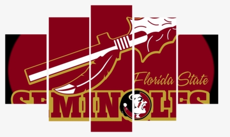 Hd Printed Florida State Seminoles Football Logo - Graphic Design, HD Png Download, Transparent PNG