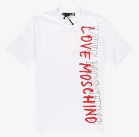 Love Moschino Vertical Logo T-shirt - Active Shirt, HD Png Download, Transparent PNG