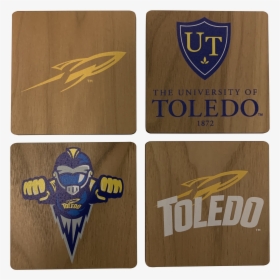 University Of Toledo Walnut Coaster Set   Class - Emblem, HD Png Download, Transparent PNG